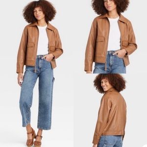 Women's Faux Leather Jacket
Universal Thread Brown XS or S